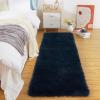 Garvee 8×10 Area Rug for Living Room, Fluffy Shag Soft Washable Rugs Large Fuzzy Plush Indoor Carpet for Bedroom Nursery Playroom Kids Girls Boys Room (Tie-dye Black Grey)(Navy)