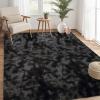 Garvee 8×10 Area Rug for Living Room, Fluffy Shag Soft Washable Rugs Large Fuzzy Plush Indoor Carpet for Bedroom Nursery Playroom Kids Girls Boys Room (Tie-dye Black Grey)(Tie-dye Black Grey)