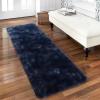 Garvee 8×10 Area Rug for Living Room, Fluffy Shag Soft Washable Rugs Large Fuzzy Plush Indoor Carpet for Bedroom Nursery Playroom Kids Girls Boys Room (Tie-dye Black Grey)(Tie-dyed Navy)
