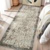 Garvee Abstract 2×6 Kitchen Rugs, Washable Green Soft Non Slip Entryway Rug Low Pile Ultra Thin Long Carpet Hallway Runner Modern Accent Rug Runners for Laundry Bedroom Bathroom(Modern Abstract|taupe)