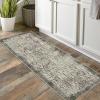 Garvee Abstract 2×6 Kitchen Rugs, Washable Green Soft Non Slip Entryway Rug Low Pile Ultra Thin Long Carpet Hallway Runner Modern Accent Rug Runners for Laundry Bedroom Bathroom(Modern Abstract|taupe)