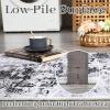 Garvee Abstract 2×6 Runner Rug, Washable Non Slip Kitchen Runner, Soft Modern Low Pile Area Rugs for Hallway, Indoor Contemporary Accent Carpet for Bathroom Laundry, Light Grey(Abstract Modern|light Grey)