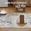 Garvee Abstract 2×6 Runner Rug, Washable Non Slip Kitchen Runner, Soft Modern Low Pile Area Rugs for Hallway, Indoor Contemporary Accent Carpet for Bathroom Laundry, Light Grey(Abstract Modern|taupe Beige)