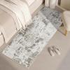 Garvee Abstract 2×6 Runner Rug, Washable Non Slip Kitchen Runner, Soft Modern Low Pile Area Rugs for Hallway, Indoor Contemporary Accent Carpet for Bathroom Laundry, Light Grey(Abstract Modern|taupe Beige)