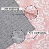 Garvee Floral Washable Rugs 6×9, Soft Pink 6×9 Area Rugs for Living Room Girl Bedroom, Distressed Transitional Indoor Floor Rug Non Slip Ultra Thin Under Table Carpet for Dining Room Office Home Decor(Accent Floral|pink)