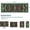 Garvee Jungle Rug 2×6 Kitchen Runner Rug, Washable Animal Print Soft Non Slip Hallway Runner Tropical Botanical Low Pile Throw Carpet Ultra Thin Peacock Monkey Floor Rugs for Laundry Bedroom, Black(Jungle|black)