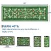 Garvee Jungle Rug 2×6 Kitchen Runner Rug, Washable Animal Print Soft Non Slip Hallway Runner Tropical Botanical Low Pile Throw Carpet Ultra Thin Peacock Monkey Floor Rugs for Laundry Bedroom, Black(Jungle|green)