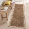 Garvee Large Area Rug 9×12, Traditional Border Design Carpet, Vintage Indoor Floor Mat for Living Room, Heavy Duty Non-Shedding Rug for Dining Room Under Table, Formal Bedroom Decor,Sage Green(Brown)