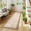 Garvee Large Area Rug 9×12, Traditional Border Design Carpet, Vintage Indoor Floor Mat for Living Room, Heavy Duty Non-Shedding Rug for Dining Room Under Table, Formal Bedroom Decor,Sage Green(Natural)