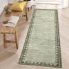 Garvee Large Area Rug 9×12, Traditional Border Design Carpet, Vintage Indoor Floor Mat for Living Room, Heavy Duty Non-Shedding Rug for Dining Room Under Table, Formal Bedroom Decor,Sage Green(Sage Green)