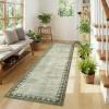 Garvee Large Area Rug 9×12, Traditional Border Design Carpet, Vintage Indoor Floor Mat for Living Room, Heavy Duty Non-Shedding Rug for Dining Room Under Table, Formal Bedroom Decor,Sage Green(Sage Green)