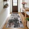 Garvee Modern Abstract Washable 10×13 Area Rugs for Living Room, Soft Non Slip Bedroom Rugs, Indoor Contemporary Low Pile Floor Rug Large Under Table Carpet for Dining Room Office, Colorful(Modern|grey)