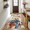 Garvee Modern Abstract Washable 10×13 Area Rugs for Living Room, Soft Non Slip Bedroom Rugs, Indoor Contemporary Low Pile Floor Rug Large Under Table Carpet for Dining Room Office, Colorful(Modern|colorful)