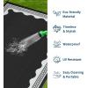 Garvee Outdoor Rug 8×10 Scalloped Waterproof Patio RV Outdoor Rugs Reversible Foldable Plastic Straw Rug Modern Camping Carpet for Deck Camper Porch Balcony Backyard Picnic Beach Dark Blue(Black and White)