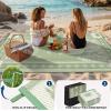 Garvee Reversible Cactus Outdoor Rug 8×10 for Patio, Waterproof Outdoor Area Rug, Modern Desert Botanical Indoor Outdoor Rugs, Plastic Straw Rug for RV, Camping, Deck, Sage Green & Beige(Sage Green & Beige)