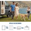 Garvee Reversible Outdoor Rug 8×10, Waterproof Outdoor Plastic Straw Rug with Interlacing Pattern, RV Mat for Picnics, Patio, Camping, Balcony, Deck, Backyard, Porch, Blue(Coffee-style1)