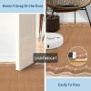 Garvee Scalloped 2×6 Washable Runner Rug for Kitchen, Floral Border Non Slip Hallway Runner Solid Accent Farmhouse Long Carpet for Laundry Girls Bedroom Accent Home Decor Mat, Light Taupe(Floral Scalloped|brown)