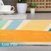 Garvee Sun Runners Rug, 2×6 Washable Non Slip Low-Pile Rugs with Rainbow Sun Abstract Print, Stain Resistant Rug Runner for Hallway Kitchen Entryway Laundry Bathroom Living Room, Colorful Blue(Sun|blue)
