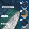 Garvee Washable 9×12 Area Rug for Living Room, Soft Non Slip Bordered Bedroom Rugs, Large Low Pile Stain Resistant Solid Textured Rugs for Dining Room Office, Modern Home Decor Rug, Blue Teal(Minimalist|blue Teal)