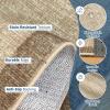 Garvee Washable 9×12 Area Rug for Living Room, Soft Non Slip Bordered Bedroom Rugs, Large Low Pile Stain Resistant Solid Textured Rugs for Dining Room Office, Modern Home Decor Rug, Blue Teal(Minimalist|taupe)
