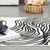 Garvee Washable Runner Rug 2×6 Modern Runner Rug Non Slip Abstract Hallway Runners Indoor Soft Low Pile Lines Printed Entryway Runners Aesthetic Minimalist Bedside Floor Mat for Laundry Kitchen, Cream(Lines1 Cream)