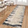 Garvee 5×7 Washable Rugs for Bedroom Living Room Modern Abstract Office Carpet Non-Slip Stain Resistant Area Rug for Dining Room Table Apartment, Black and Brown(Mountain Scenery|black & Brown)