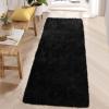 Garvee 8×10 Area Rug for Living Room, Fluffy Shag Soft Washable Rugs Large Fuzzy Plush Indoor Carpet for Bedroom Nursery Playroom Kids Girls Boys Room (Tie-dye Black Grey)(Black)