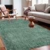 Garvee 8×10 Area Rug for Living Room, Fluffy Shag Soft Washable Rugs Large Fuzzy Plush Indoor Carpet for Bedroom Nursery Playroom Kids Girls Boys Room (Tie-dye Black Grey)(Sage Green)