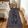 Garvee Animal 4×6 Area Rugs for Living Room, Large Bedroom Washable Rugs, Thin Modern Nursery Rug Non-Shedding Kids Playroom Rug Stain Resistant Large Carpet for Kids Room Dining Room, Dark Blue(Modern|blue)