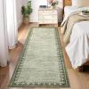 Garvee Large Area Rug 9×12, Traditional Border Design Carpet, Vintage Indoor Floor Mat for Living Room, Heavy Duty Non-Shedding Rug for Dining Room Under Table, Formal Bedroom Decor,Sage Green(Sage Green)