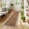 Garvee Large Area Rug 9×12, Traditional Border Design Carpet, Vintage Indoor Floor Mat for Living Room, Heavy Duty Non-Shedding Rug for Dining Room Under Table, Formal Bedroom Decor,Sage Green(Brown)