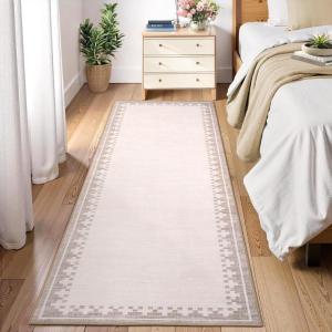 Garvee Large Area Rug 9×12, Traditional Border Design Carpet, Vintage Indoor Floor Mat for Living Room, Heavy Duty Non-Shedding Rug for Dining Room Under Table, Formal Bedroom Decor,Sage Green(Beige)