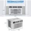 Garvee 6000 BTU U-Shaped Window Air Conditioner, Cools Up to 269 Sq.Ft., Ultra Quiet Operation, Energy Efficient, Includes Remote Control, White(10000 BTU)