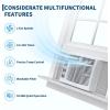 Garvee 6000 BTU U-Shaped Window Air Conditioner, Cools Up to 269 Sq.Ft., Ultra Quiet Operation, Energy Efficient, Includes Remote Control, White(5000 BTU)