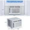 Garvee 6000 BTU U-Shaped Window Air Conditioner, Cools Up to 269 Sq.Ft., Ultra Quiet Operation, Energy Efficient, Includes Remote Control, White(6000 BTUs)