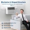 Garvee 6000 BTU U-Shaped Window Air Conditioner, Cools Up to 269 Sq.Ft., Ultra Quiet Operation, Energy Efficient, Includes Remote Control, White(6000 Btu)