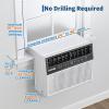 Garvee 6000 BTU U-Shaped Window Air Conditioner, Cools Up to 269 Sq.Ft., Ultra Quiet Operation, Energy Efficient, Includes Remote Control, White(8000 Btu)