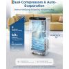 Garvee 8000 BTUs Portable Air Conditioner,Up to 350 Sq.Ft. Remote Control 48dB Portable AC Unit, Dehumidifier, Fan, Sleep, 24H Timer&Installation Kit, DOE Certified, Ceer 6.2, White+Black Panel(White+Black)