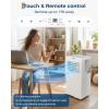 Garvee 8000 BTUs Portable Air Conditioner,Up to 350 Sq.Ft. Remote Control 48dB Portable AC Unit, Dehumidifier, Fan, Sleep, 24H Timer&Installation Kit, DOE Certified, Ceer 6.2, White+Black Panel(White+White)