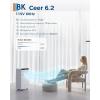 Garvee 8000 BTUs Portable Air Conditioner,Up to 350 Sq.Ft. Remote Control 48dB Portable AC Unit, Dehumidifier, Fan, Sleep, 24H Timer&Installation Kit, DOE Certified, Ceer 6.2, White+Black Panel(White+Black)