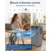 Garvee 8000 BTUs Portable Air Conditioner,Up to 350 Sq.Ft. Remote Control 48dB Portable AC Unit, Dehumidifier, Fan, Sleep, 24H Timer&Installation Kit, DOE Certified, Ceer 6.2, White+Black Panel(Grey+Black)
