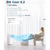 Garvee 8000 BTUs Portable Air Conditioner,Up to 350 Sq.Ft. Remote Control 48dB Portable AC Unit, Dehumidifier, Fan, Sleep, 24H Timer&Installation Kit, DOE Certified, Ceer 6.2, White+Black Panel(White+White)