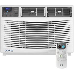Garvee 6000 BTU U-Shaped Window Air Conditioner, Cools Up to 269 Sq.Ft., Ultra Quiet Operation, Energy Efficient, Includes Remote Control, White(10000 BTU)