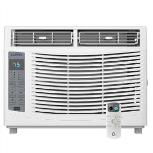 Garvee 6000 BTU U-Shaped Window Air Conditioner, Cools Up to 269 Sq.Ft., Ultra Quiet Operation, Energy Efficient, Includes Remote Control, White(6000 BTUs)