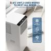 8000 BTU Portable Air Conditioner with Black Top Cover, Cooling, Dehumidifying, and Fan Functions, Suitable for Medium-Sized Rooms, Quiet Mode, 24-Hour Timer & Easy Setup(Crystal White)