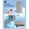 Garvee 8000BTUs Portable Air Conditioner with Remote Control,350 Sq.Ft Max. 48dB Portable AC Unit, Dehumidifier, Fan, Sleep, 24H Timer&Installation Kit, DOE Certified, Ceer 6.2,Dark Grey(Dark Grey)
