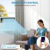 Window Air Conditioner, 10000 BTU Compact AC Unit, Energy Saving Window AC, Smart AC with 3 Modes Cool Dry Fan Speed Control,Cools Up to 450 Sq.Ft,115v Mini Air Conditioner for Bedroom,Office,Home(U-Shaped)