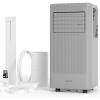 Garvee 8000BTUs Portable Air Conditioner with Remote Control,350 Sq.Ft Max. 48dB Portable AC Unit, Dehumidifier, Fan, Sleep, 24H Timer&Installation Kit, DOE Certified, Ceer 6.2,Dark Grey(Dark Grey)