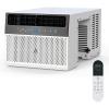 Window Air Conditioner, 10000 BTU Compact AC Unit, Energy Saving Window AC, Smart AC with 3 Modes Cool Dry Fan Speed Control,Cools Up to 450 Sq.Ft,115v Mini Air Conditioner for Bedroom,Office,Home(U-Shaped)