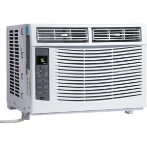 Window Air Conditioner, 10000 BTU Compact AC Unit, Energy Saving Window AC, Smart AC with 3 Modes Cool Dry Fan Speed Control,Cools Up to 450 Sq.Ft,115v Mini Air Conditioner for Bedroom,Office,Home(White)